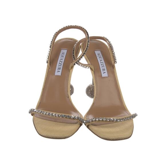 ❤️Aquazzura Leather Crystal Heels❤️ - Picture 3 of 5